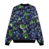 Bomber Jacket Blackberries and Blueberries