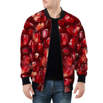 Bomber Jacket Pomegranate Seeds Pattern