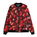 Bomber Jacket Pomegranate Seeds Pattern