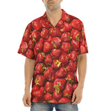 Hawaiian Shirt Strawberries Pattern