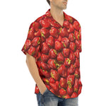 Hawaiian Shirt Strawberries Pattern