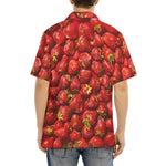 Hawaiian Shirt Strawberries Pattern