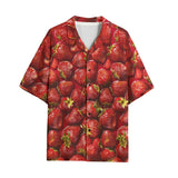 Hawaiian Shirt Strawberries Pattern