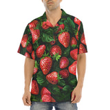Hawaiian Shirt Strawberries with Leaves