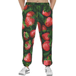 Men's Sweatpants Strawberries with Leaves