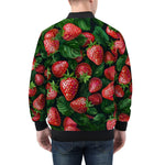 Bomber Jacket Strawberries with Leaves