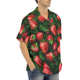 Hawaiian Shirt Strawberries with Leaves