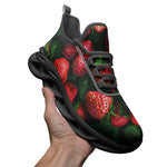Sports Mesh Sneakers Strawberries with Leaves