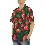 Hawaiian Shirt Strawberries with Leaves