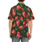 Hawaiian Shirt Strawberries with Leaves
