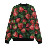 Bomber Jacket Strawberries with Leaves