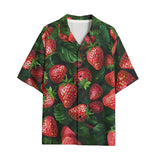 Hawaiian Shirt Strawberries with Leaves