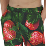 Men's Sweatpants Strawberries with Leaves