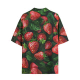 Hawaiian Shirt Strawberries with Leaves