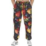 Men's Sweatpants Strawberries Blueberries Blackberries