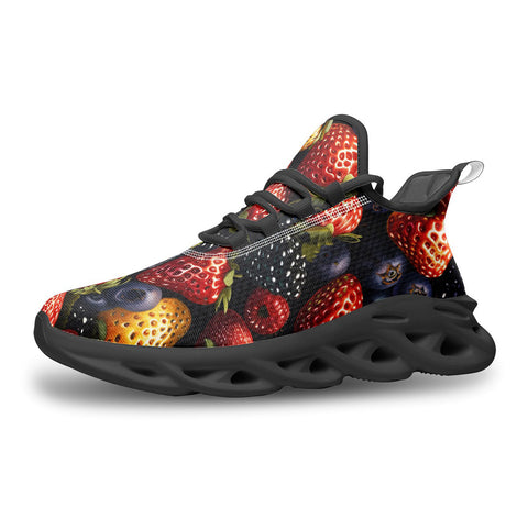 Sports Mesh Sneakers Strawberries Blueberries Blackberries