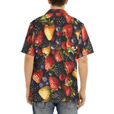 Hawaiian Shirt Strawberries Blueberries Blackberries Pattern