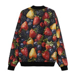 Bomber Jacket Strawberries Blueberries Blackberries