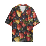 Hawaiian Shirt Strawberries Blueberries Blackberries Pattern