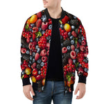 Bomber Jacket Vibrant Mix of Berries