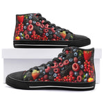 High-Top Canvas Shoes Vibrant Mix of Berries