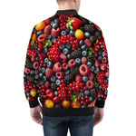 Bomber Jacket Vibrant Mix of Berries