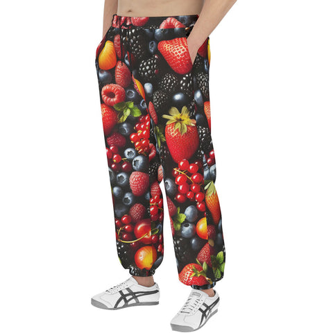 Men's Sweatpants Vibrant Mix of Berries