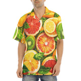 Hawaiian Shirt Slices of Citrus Fruits Pattern