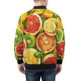 Bomber Jacket Slices of Citrus Fruits Pattern