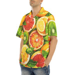 Hawaiian Shirt Slices of Citrus Fruits Pattern