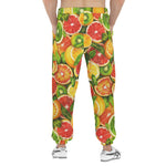 Men's Sweatpants Slices of Citrus Fruits Pattern