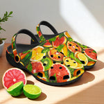 Classic Clogs Slices of Citrus Fruits Pattern