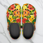 Classic Clogs Slices of Citrus Fruits Pattern