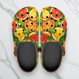 Classic Clogs Slices of Citrus Fruits Pattern