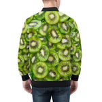 Bomber Jacket Kiwi Slices Pattern