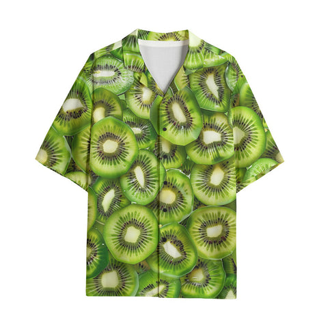 Hawaiian Shirt Kiwi Slices Pattern