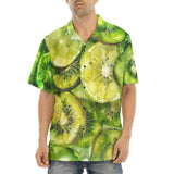 Hawaiian Shirt Green Lime and Kiwi Slices