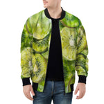 Bomber Jacket Green Lime and Kiwi Slices