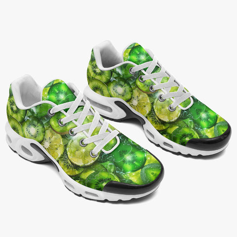 Air Cushion Sneakers Green Lime and Kiwi Slices