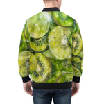 Bomber Jacket Green Lime and Kiwi Slices