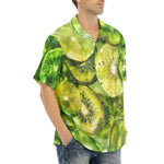 Hawaiian Shirt Green Lime and Kiwi Slices