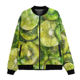 Bomber Jacket Green Lime and Kiwi Slices