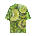 Hawaiian Shirt Green Lime and Kiwi Slices