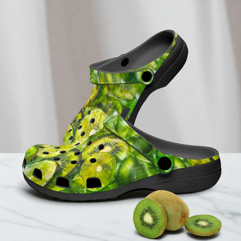 Classic Clogs Green Lime and Kiwi Slices