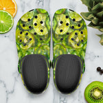 Classic Clogs Green Lime and Kiwi Slices