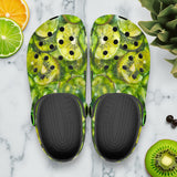 Classic Clogs Green Lime and Kiwi Slices