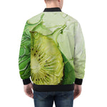 Bomber Jacket Kiwi Fruit Art