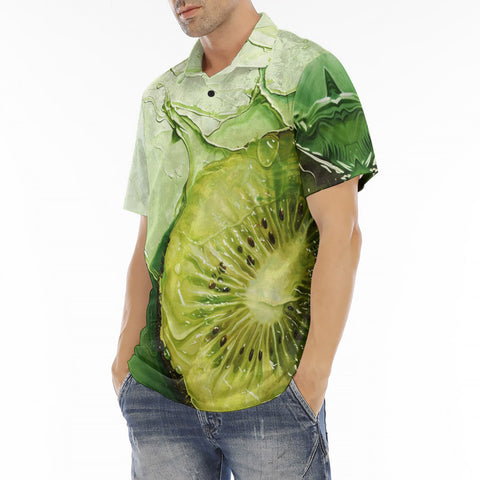 Men's Polo Shirt Kiwi Fruit Art