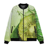 Bomber Jacket Kiwi Fruit Art