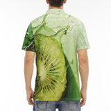 Men's Polo Shirt Kiwi Fruit Art